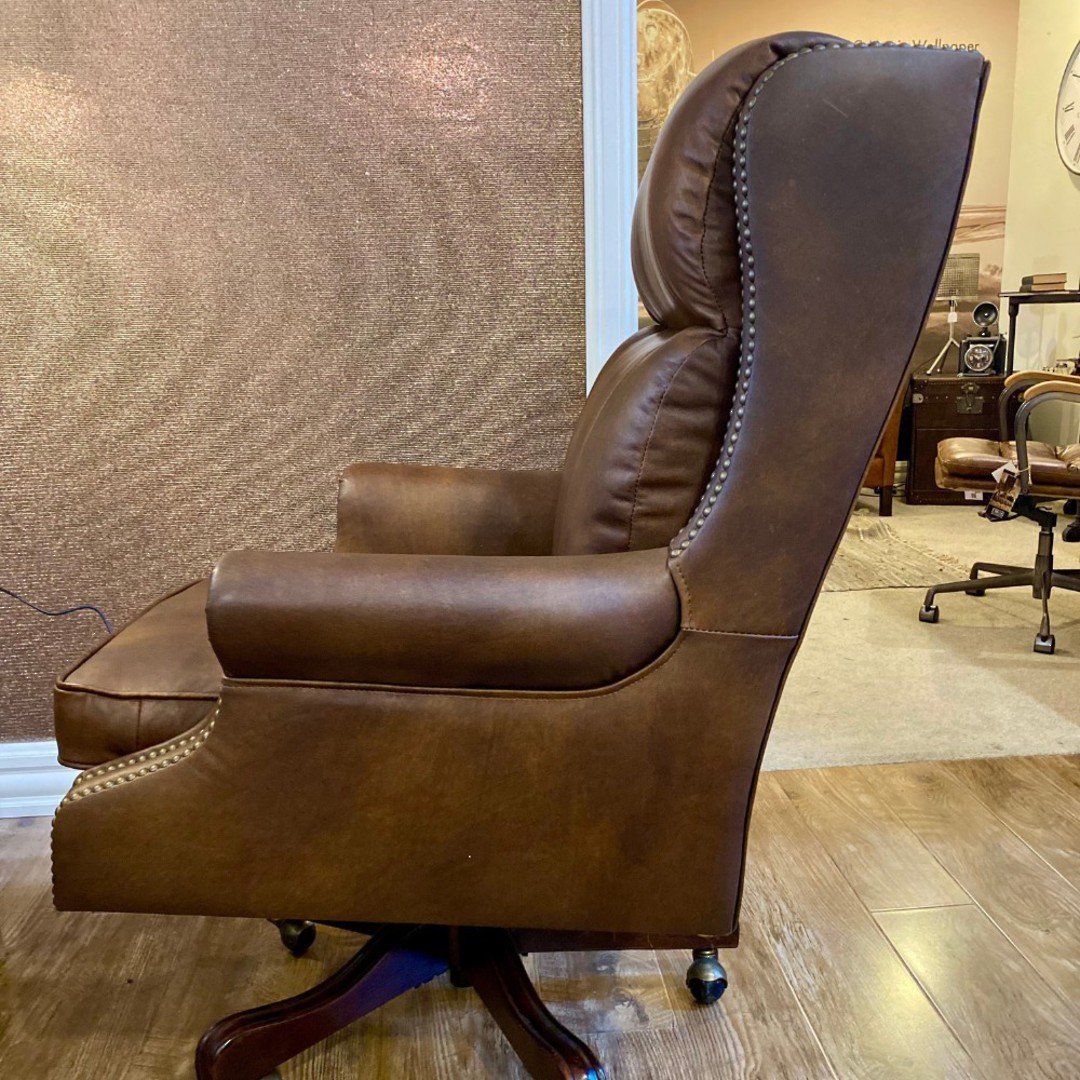 Henry Leather Office Chair Mocha image 10